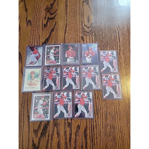 Shohei Ohtani Baseball Card Lot of 13 Cards Los Angeles Angels Topps Donruss - Picture 1 of 8